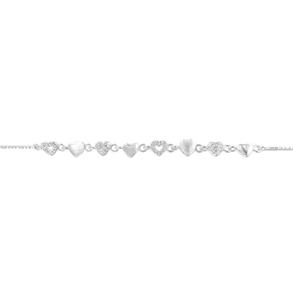 Heart Design Mother of Pearl Bracelet