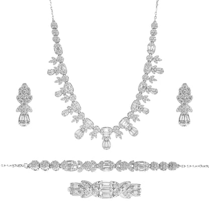 Baguette Stone Flower Model Night Set