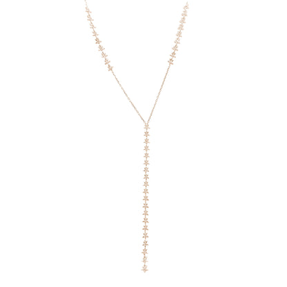 Y Necklace with Star Stone