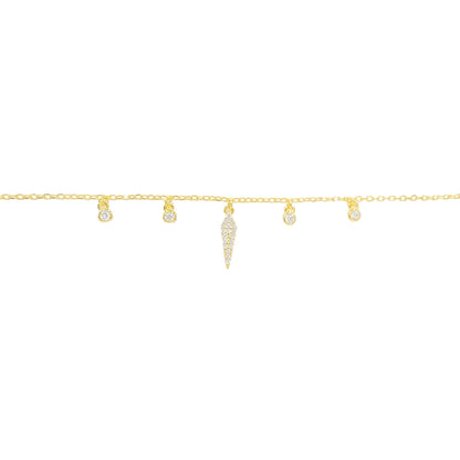 Iris Stone Anklet