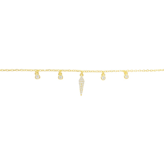 Iris Stone Anklet