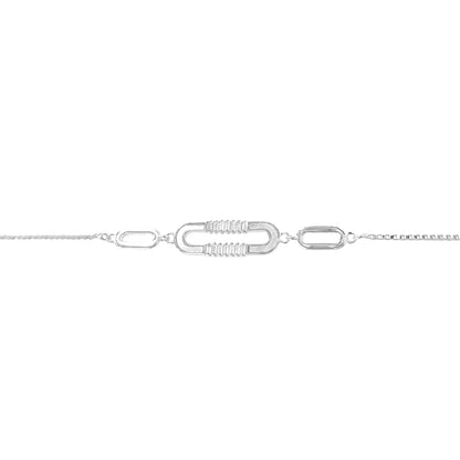 Paperclip Mother of Pearl Bracelet