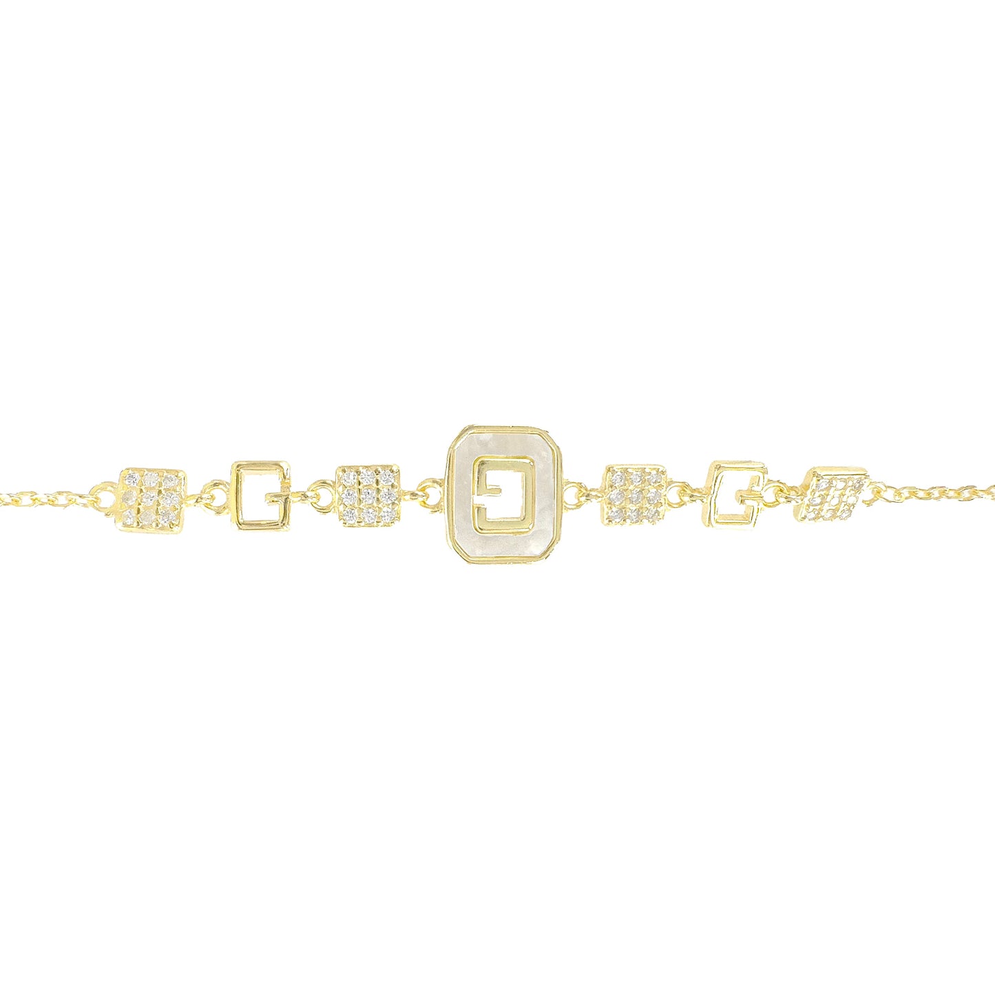 Square Model Mother of Pearl Bracelet
