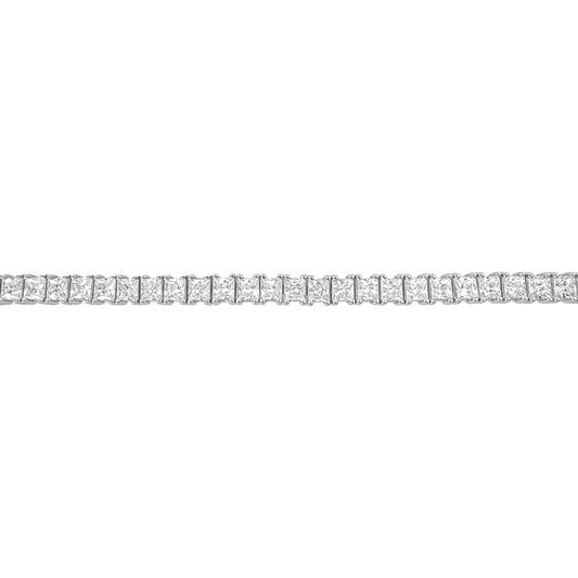 Three mm Square Tennis Bracelet