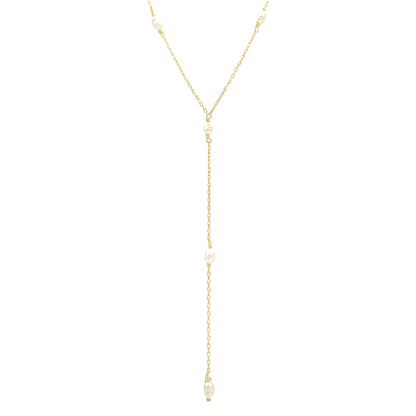 Pearl Y Necklace