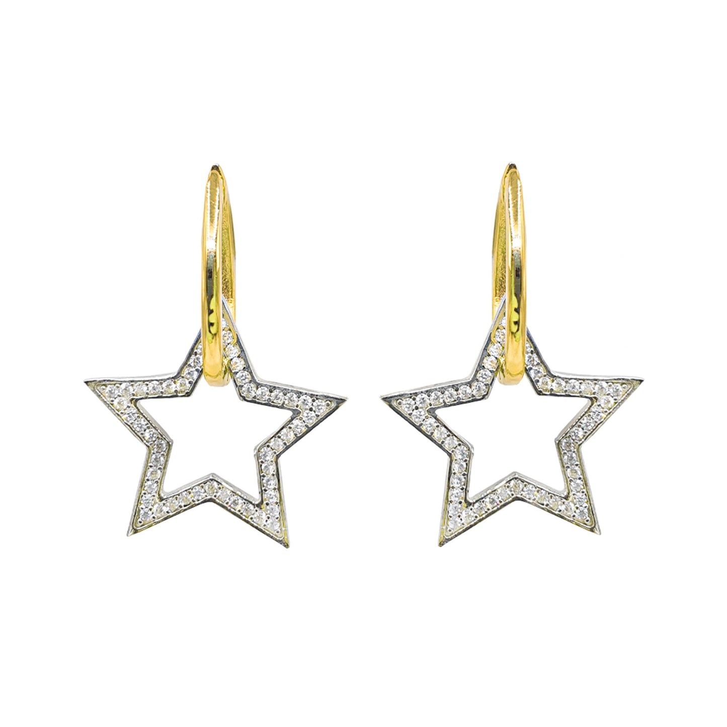 Stone Star Earrings