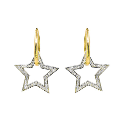 Stone Star Earrings