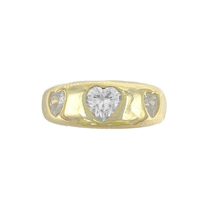 Heart Stone Domed Ring