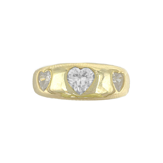 Heart Stone Domed Ring