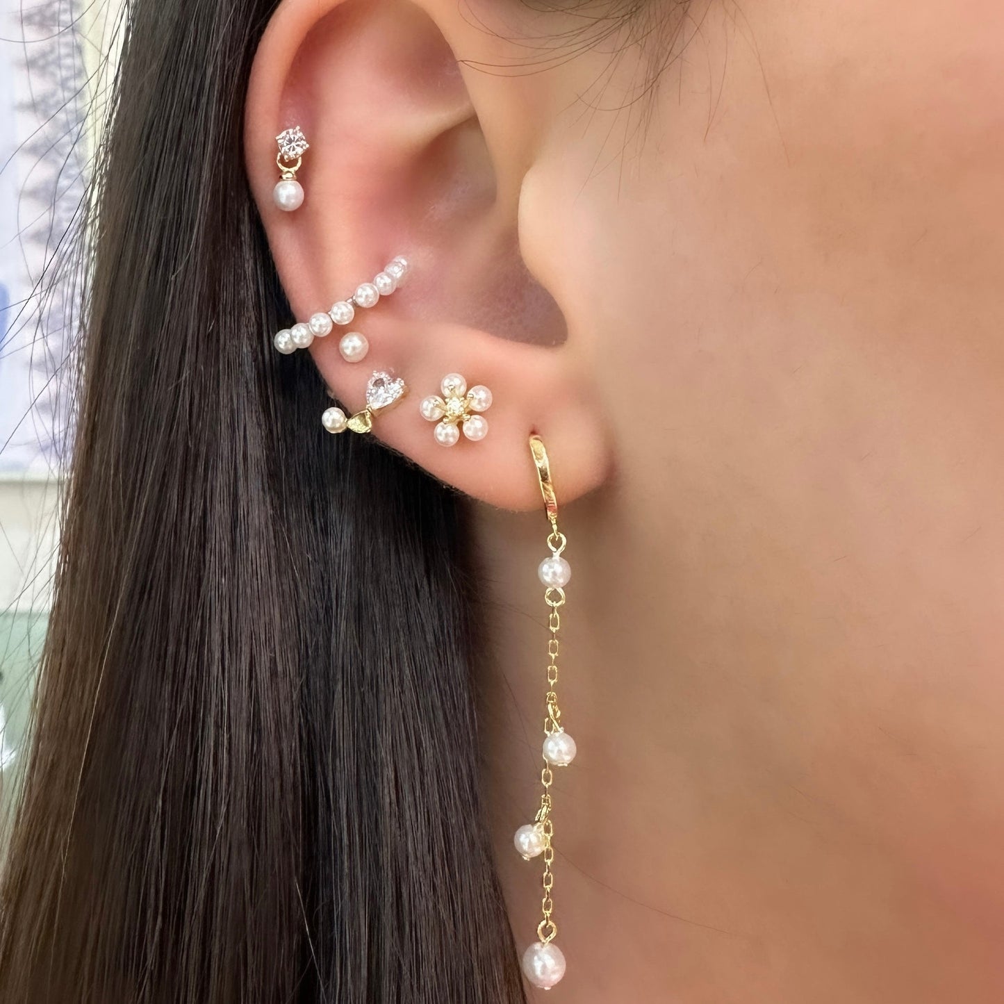 Solitaire Pearl Piercing