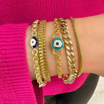 Evil Eye Gold Bracelet