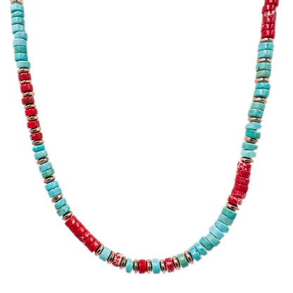 Varasit/Turquoise Natural Stone Necklace