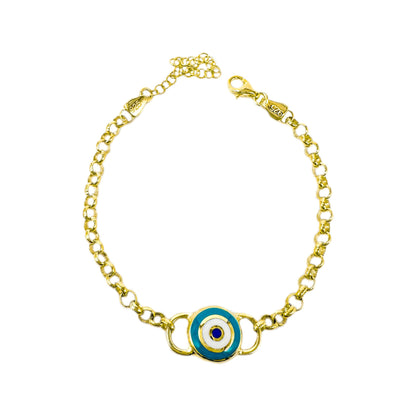 Evil Eye Gold Bracelet