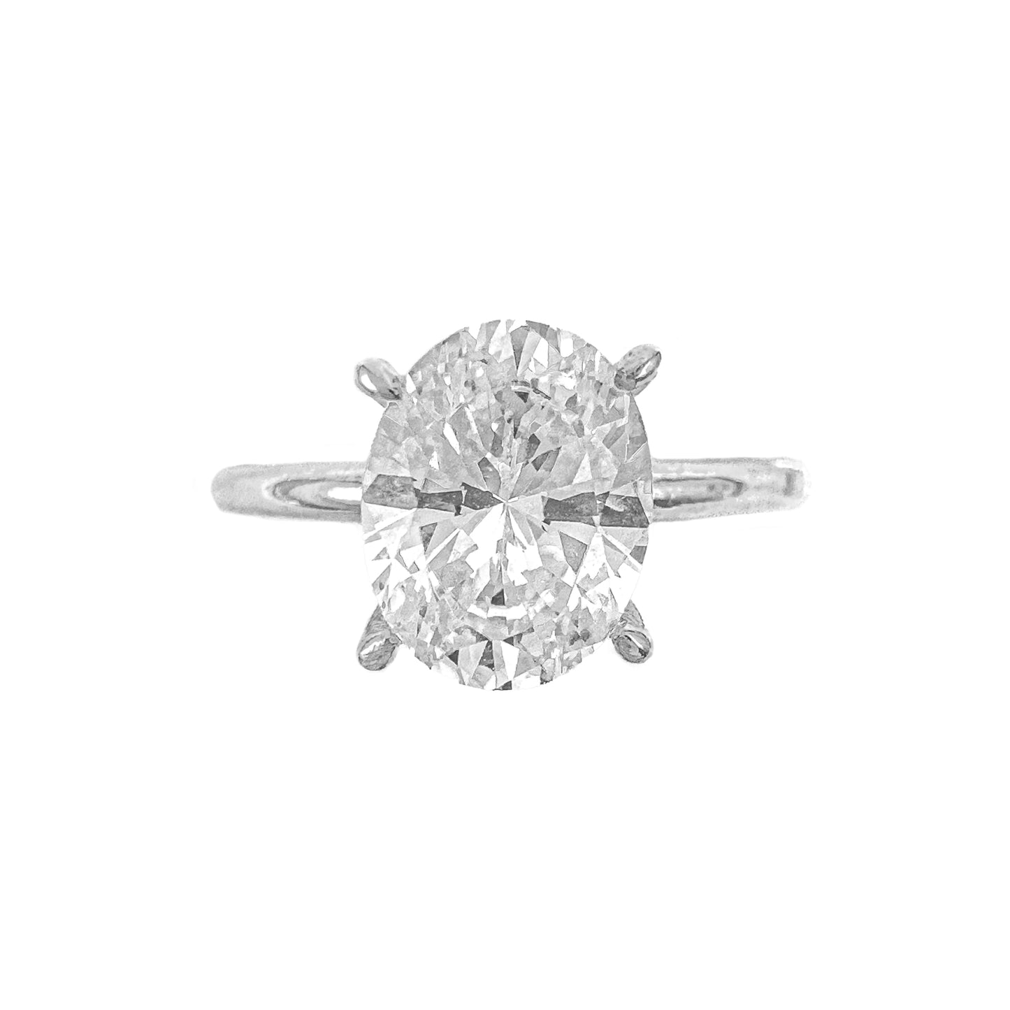 1.75 Carat Moissanite Oval ring