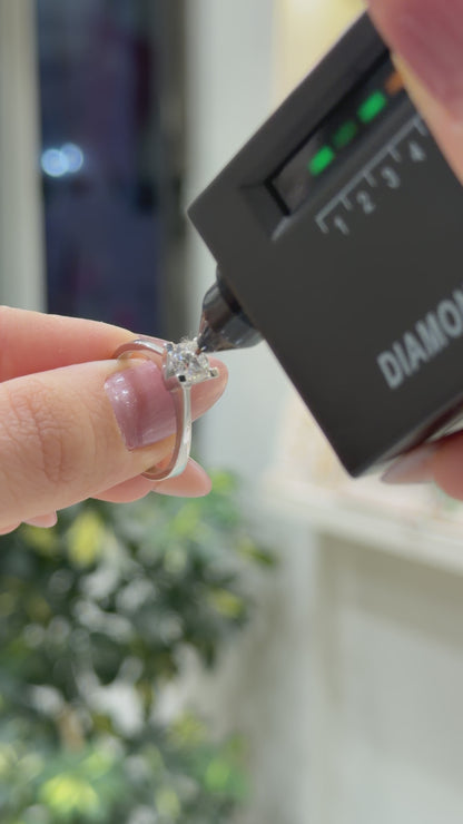 0.80 Carat Moissanite Solitaire Ring