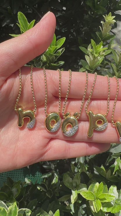 Minuscule Initial Letter Necklace