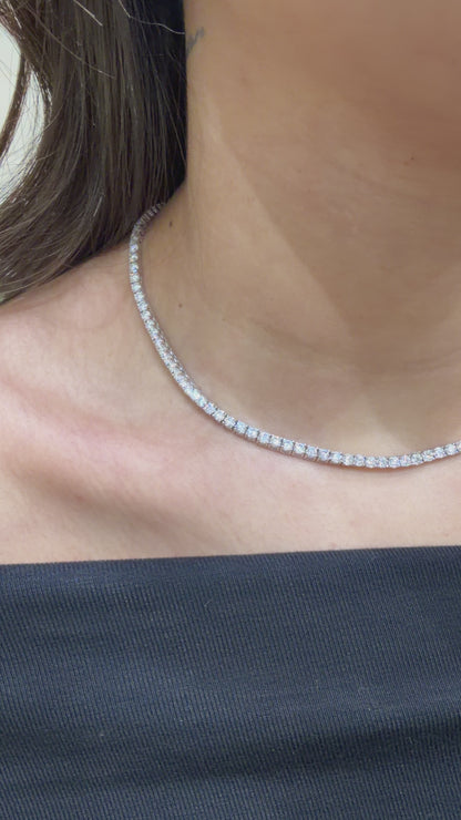 Three mm Moissanite Tennis Bracelet