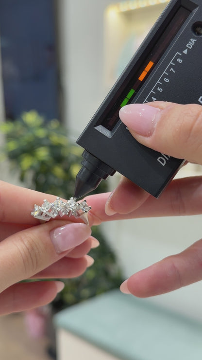 Two Carat Moissanite Five-Stone Ring