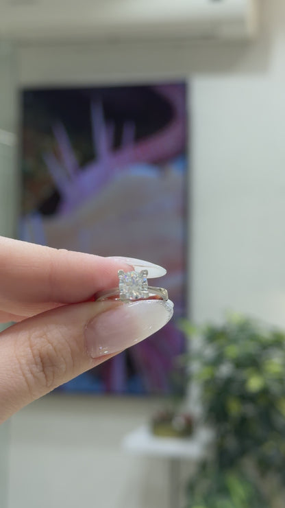 1.20 Carat Moissanite Solitaire Ring