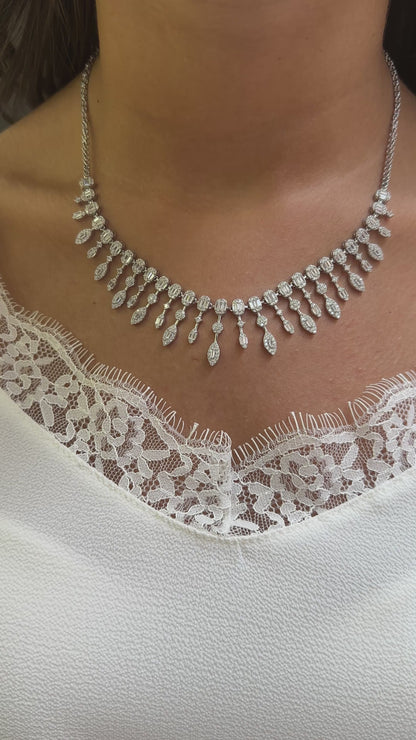 Drop-shaped Marquise Stone Night Set
