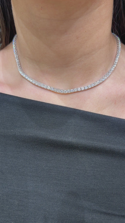 Three and a half mm Moissanite Tennis Bracelet