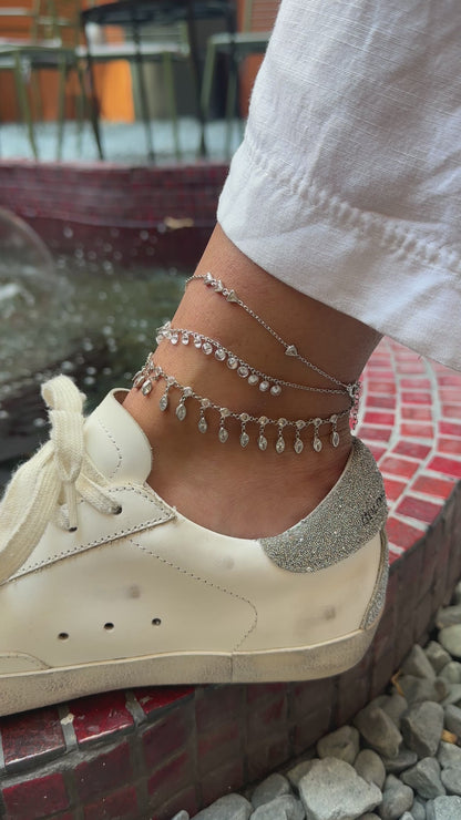 Drop Stone Anklet