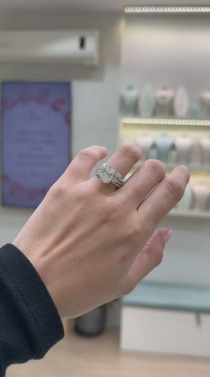 Pear Stone Stacking Ring