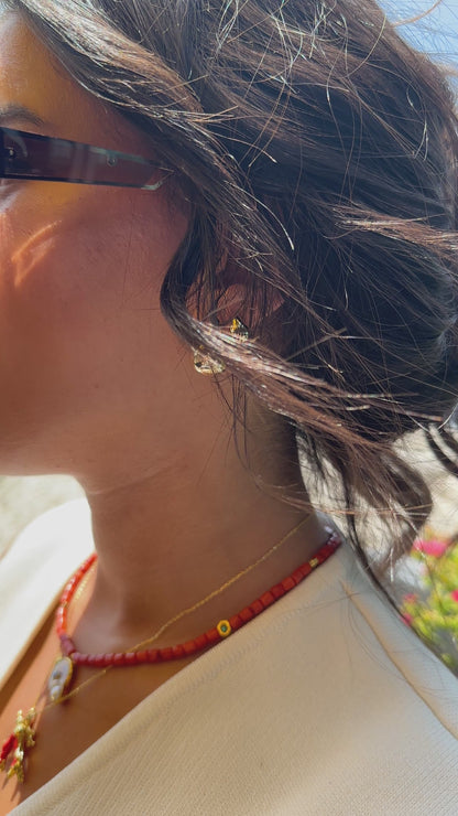 Pearl Coral Natural Stone Necklace