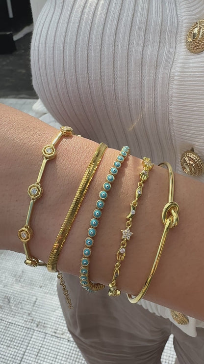 Bella Figured Sequential Bracelet