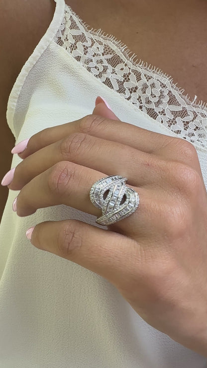 Baguette Stone Ivy Ring