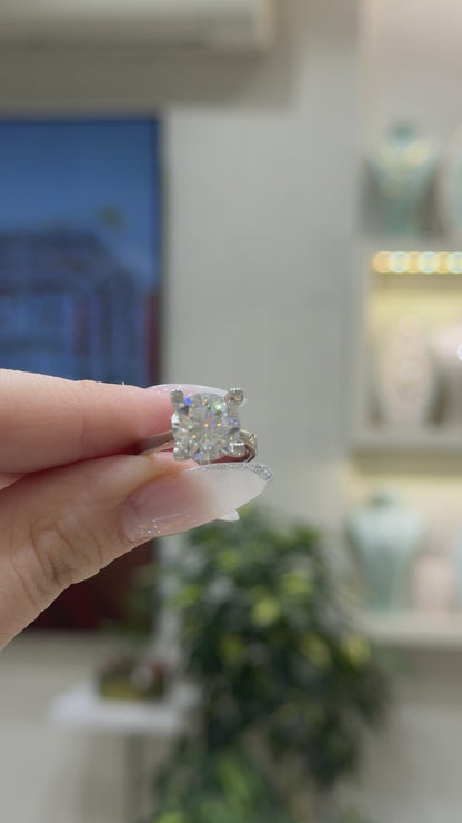 Four Carat Moissanite Five-Stone Ring