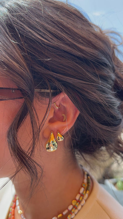 Small Pear Earrings