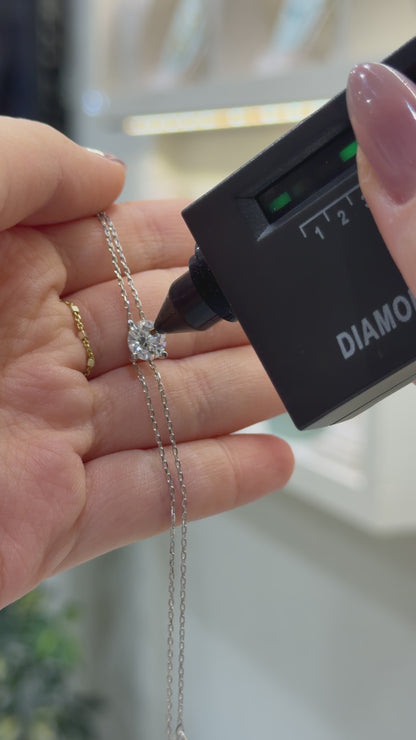 Moissanite Solitaire Hand Chain