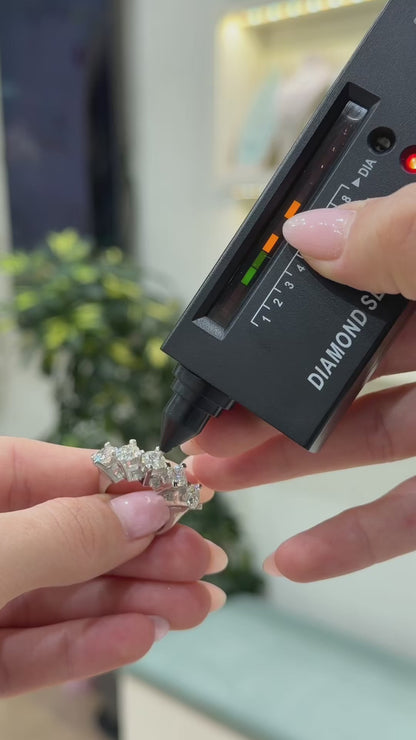 Three Carat Moissanite Five-Stone Ring