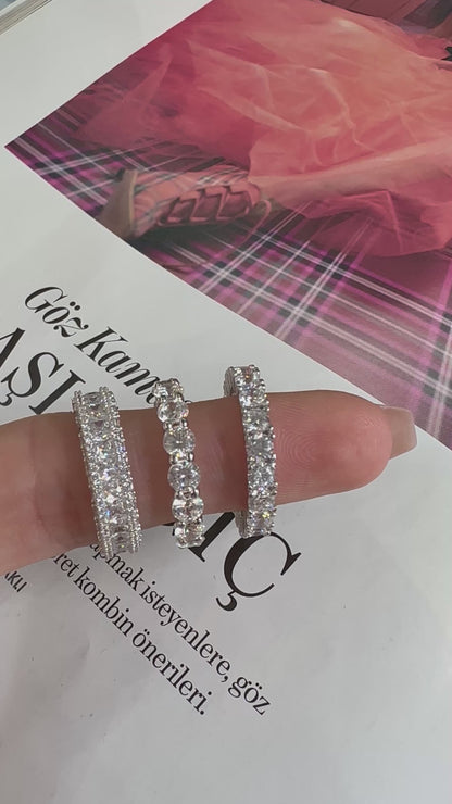 Square Stone Eternity Ring