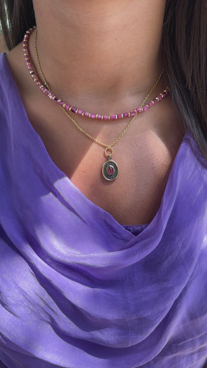 Tourmaline Stone Necklace