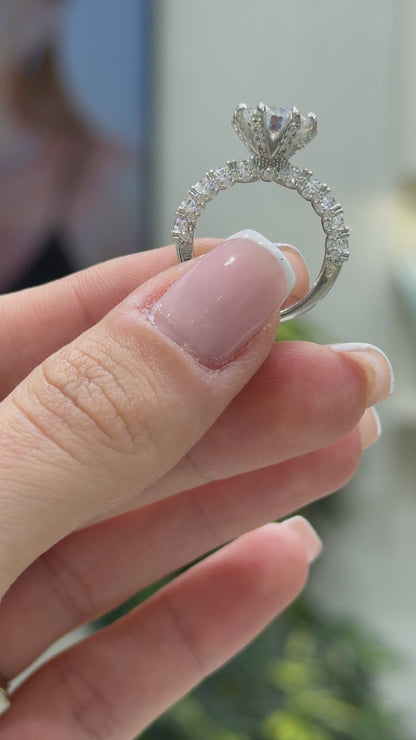 Two Carat Moissanite Solitaire Design Ring