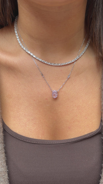 Oval Stone Waterway Necklace