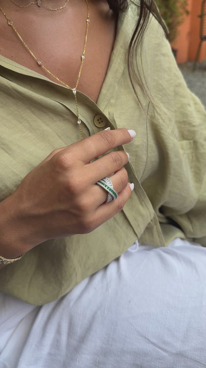 Colored Double Cross Ring