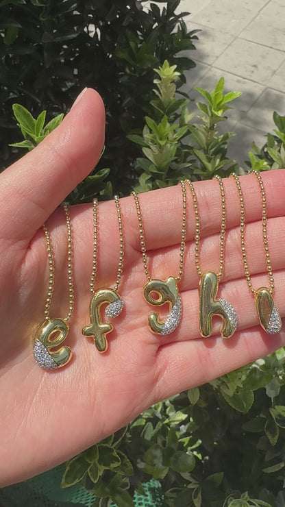 Minuscule Initial Letter Necklace