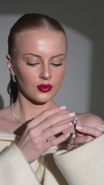 Four Carat Moissanite Designer Ring