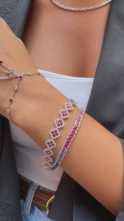 Chole Crystal Fuchsia Stone Shahmaran