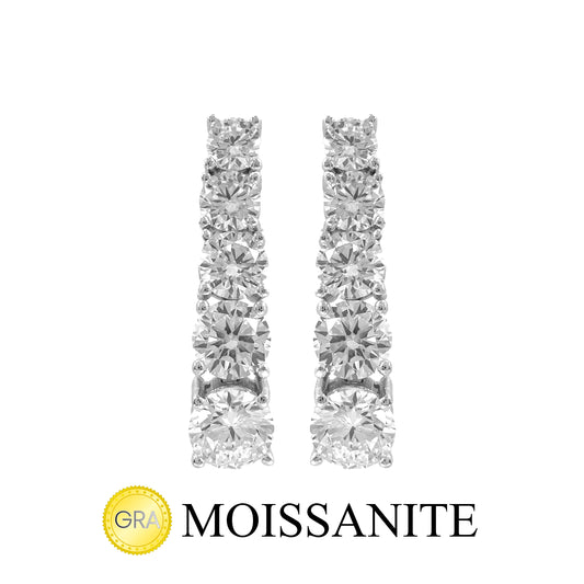 Moissanite Stone Dye Earrings
