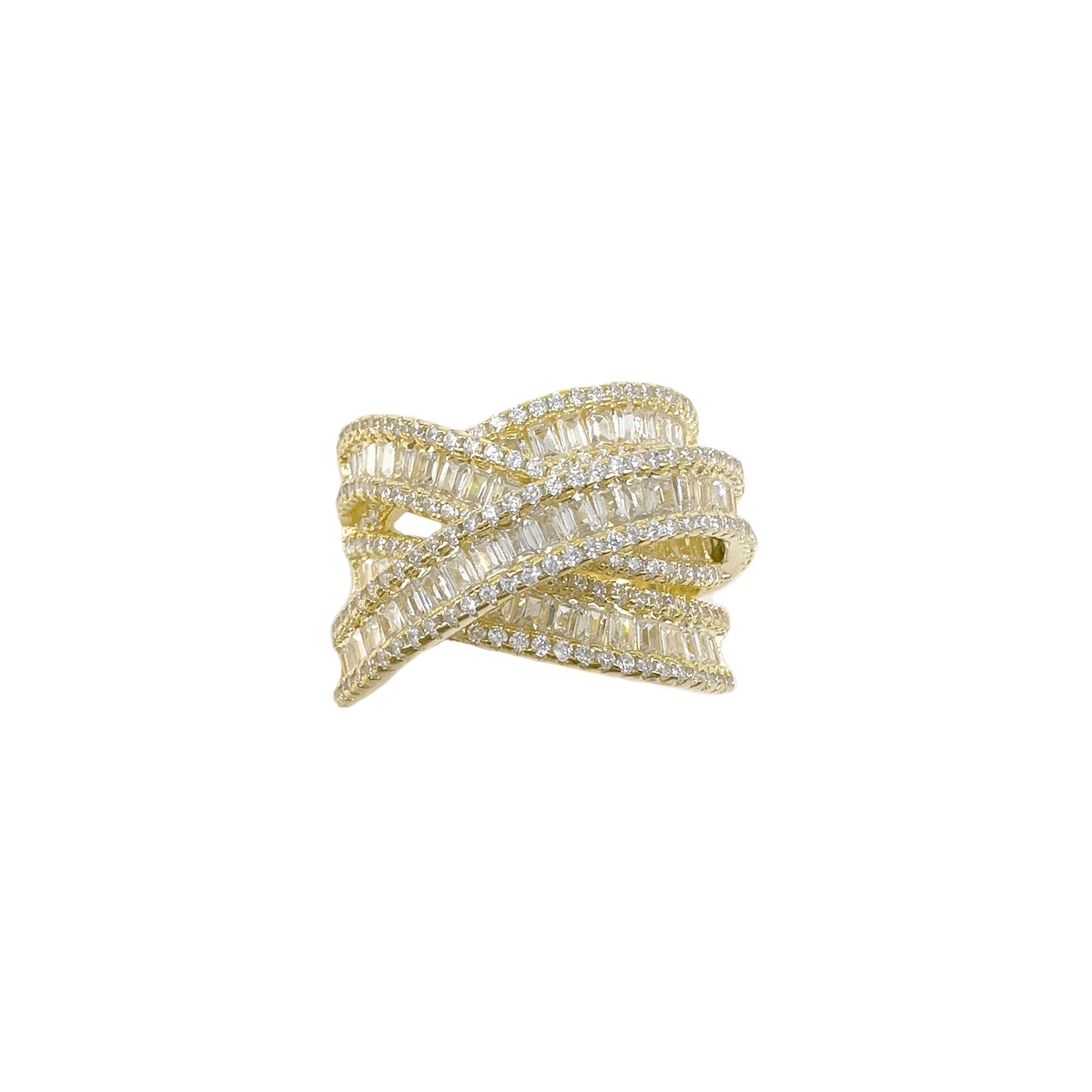 Baguette Cross Ring