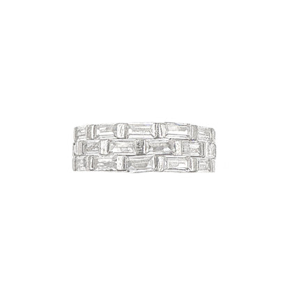 Baguette Row Tambour Ring