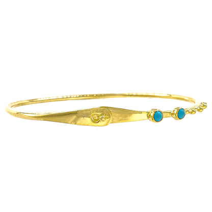 Lades Lock Blue Stone Cuff