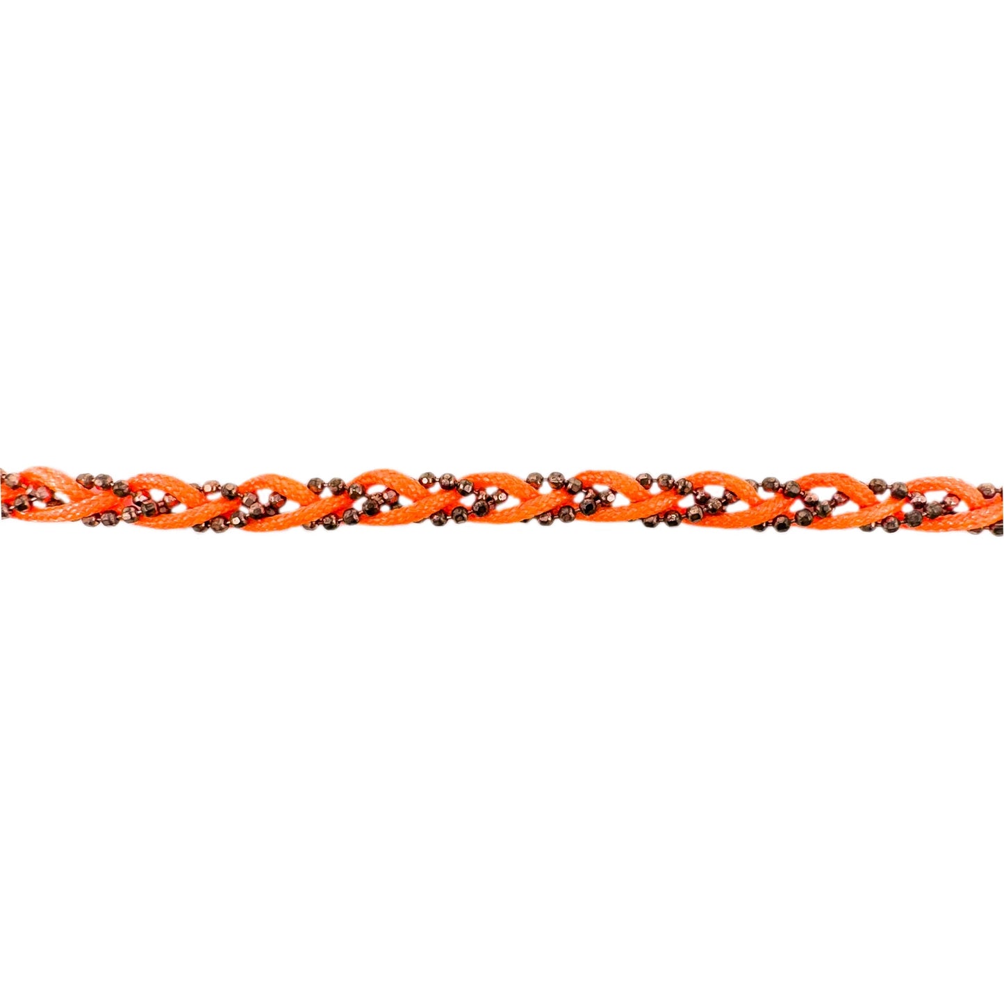 Orange Knit Anklet